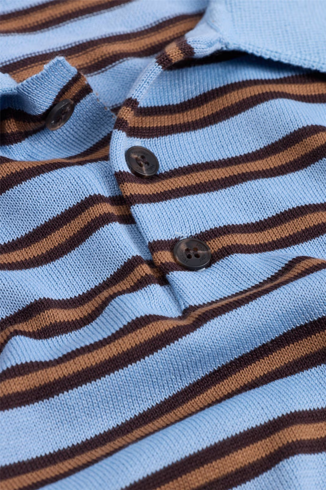 Holzweiler Genser & Cardigan Florence Stripe Polo Blue Mix