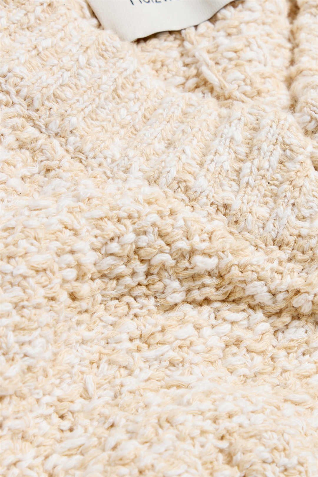 Holzweiler Genser & Cardigan Resort Cropped V-Neck Sand Mix