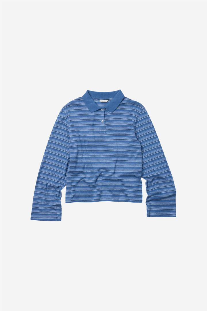 Holzweiler Genser & Cardigan Sunny Polo Blue Stripe