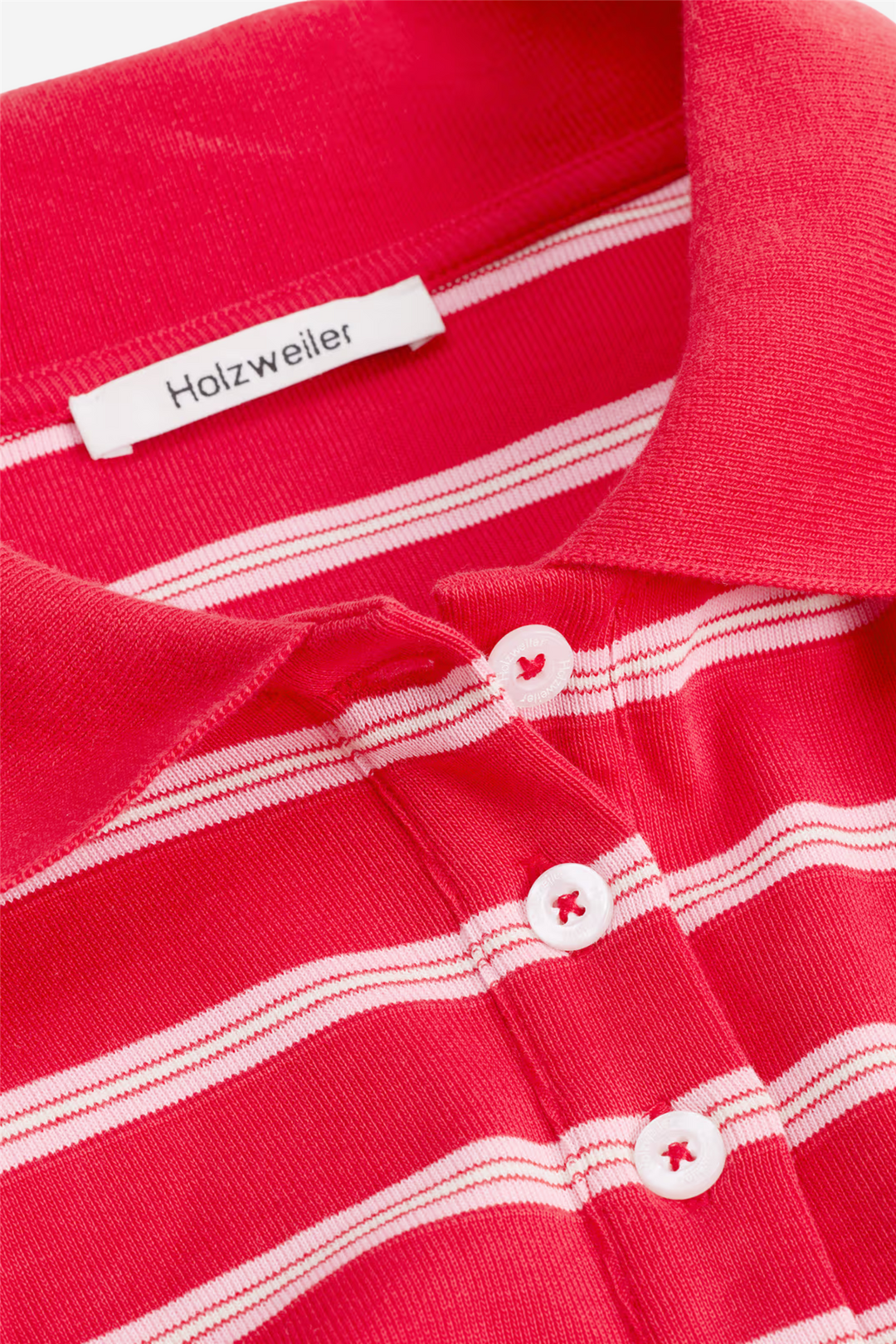 Holzweiler Genser & Cardigan Sunny Polo Red Stripe