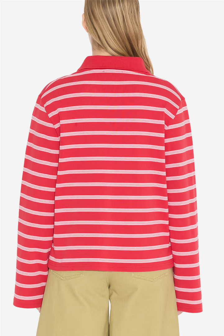 Holzweiler Genser & Cardigan Sunny Polo Red Stripe