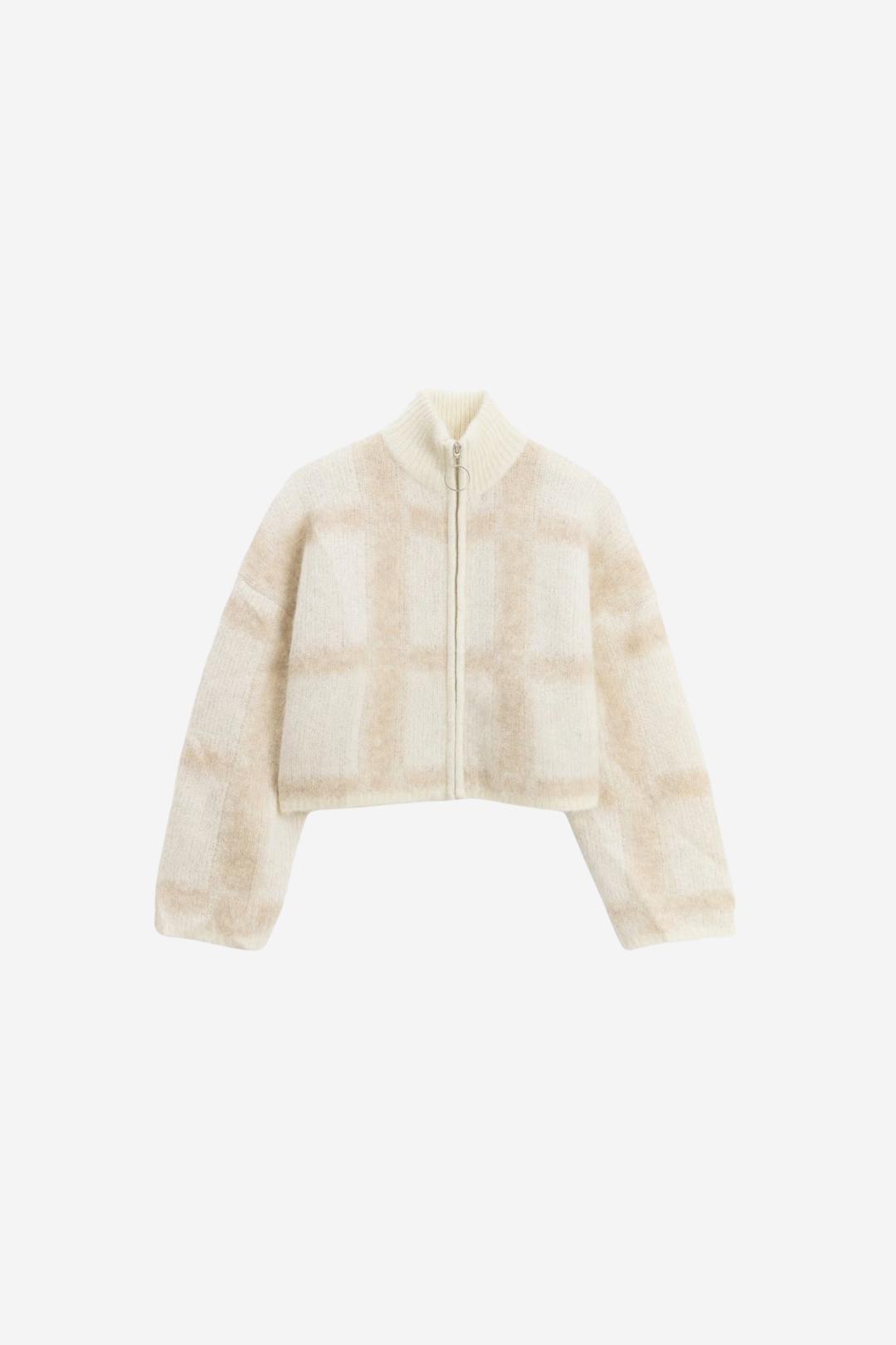 Holzweiler Genser & Cardigan Tine Light Check Cardigan Lt Brown Mix