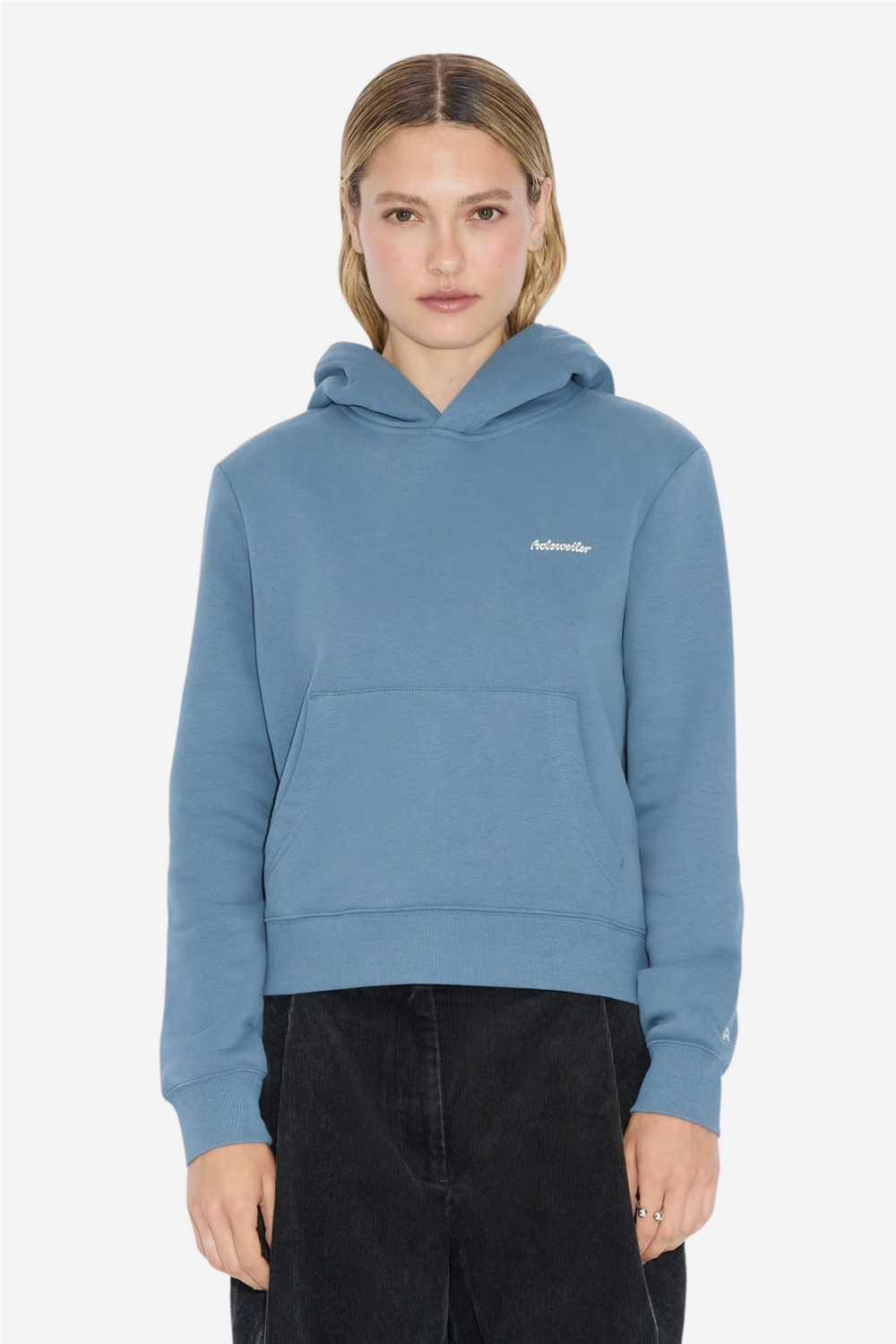 Holzweiler Genser & Cardigan W Regular Hoodie Blue