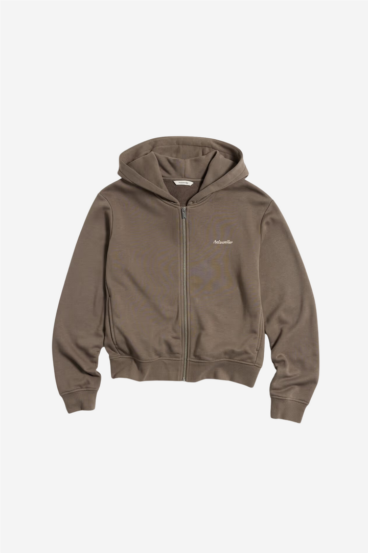 Holzweiler Genser & Cardigan W Regular Light Zip Hoodie Taupe