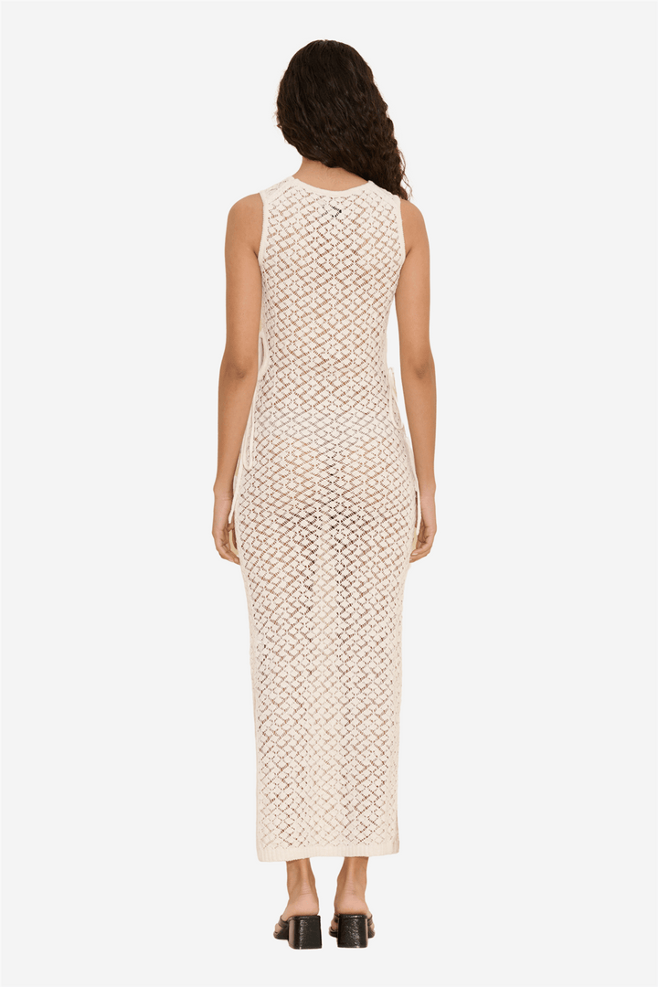 Holzweiler Kjoler & jumpsuits Cecilia Knit Crochet Dress Ecru