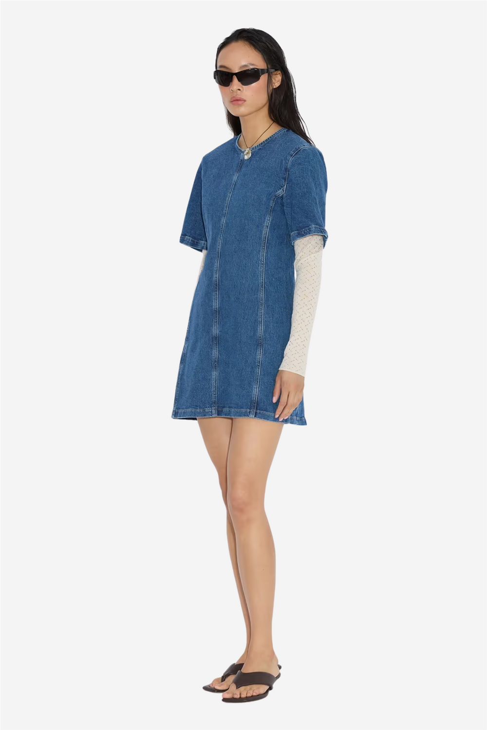 Holzweiler Kjoler & jumpsuits Short Denim Dress Blue