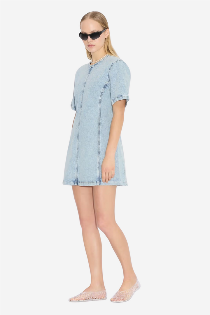Holzweiler Kjoler & jumpsuits Short Denim Dress Blue Washed