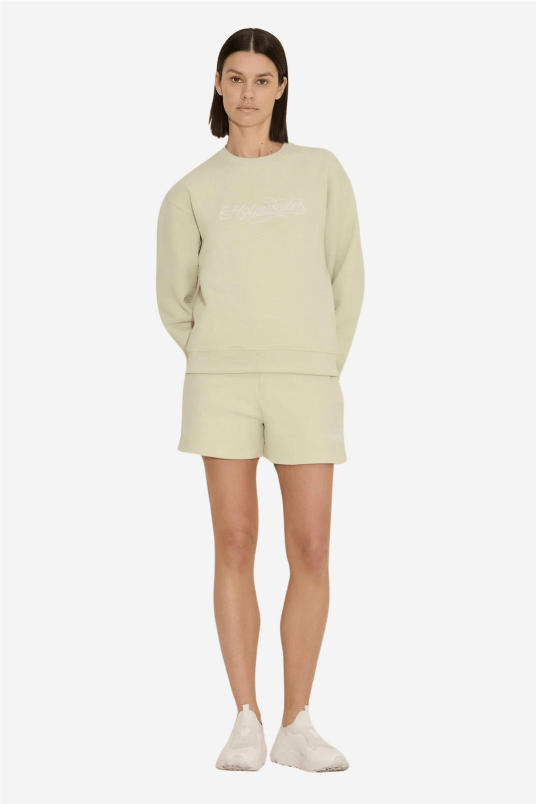 Holzweiler Shorts Idle Embroidery Shorts Lt. Green