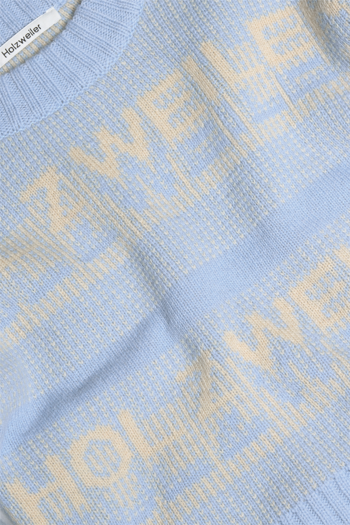 Holzweiler Skitøy Ski Cropped Crew Light Blue