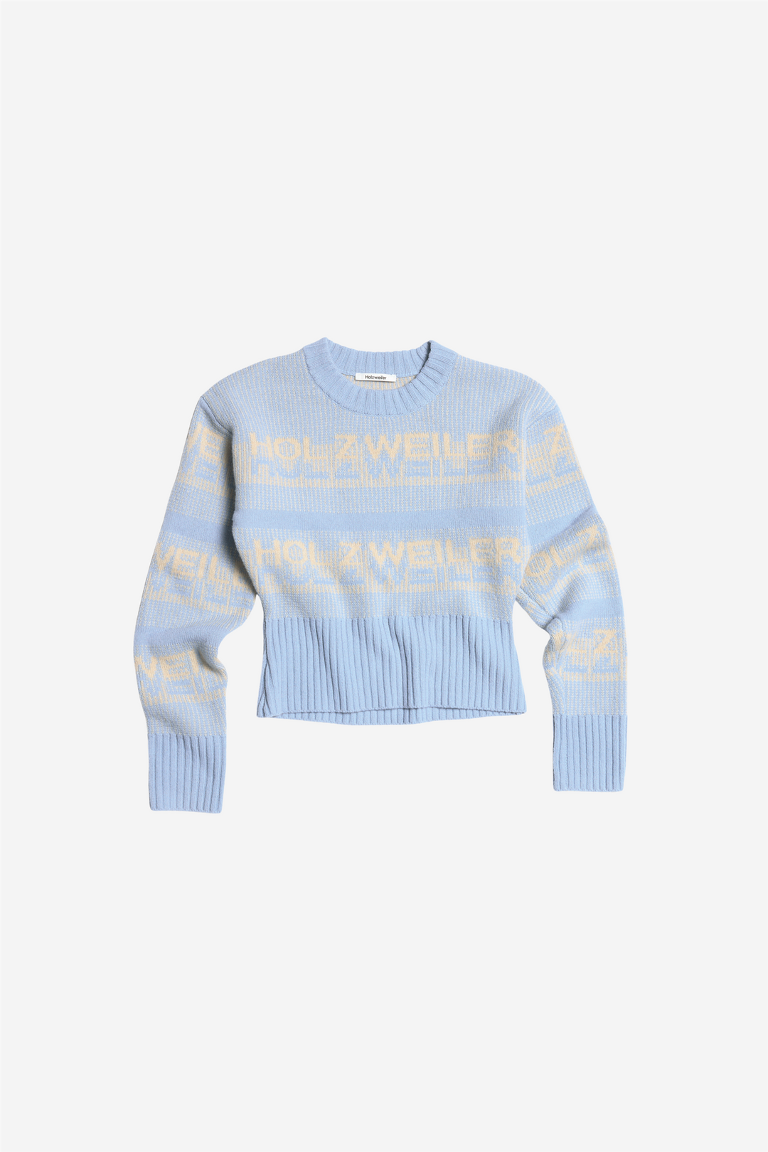Holzweiler Skitøy Ski Cropped Crew Light Blue