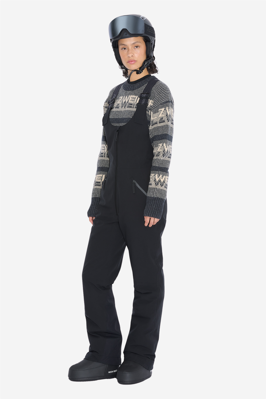 Holzweiler Skitøy W Tryvann Bib Trousers Dark Grey
