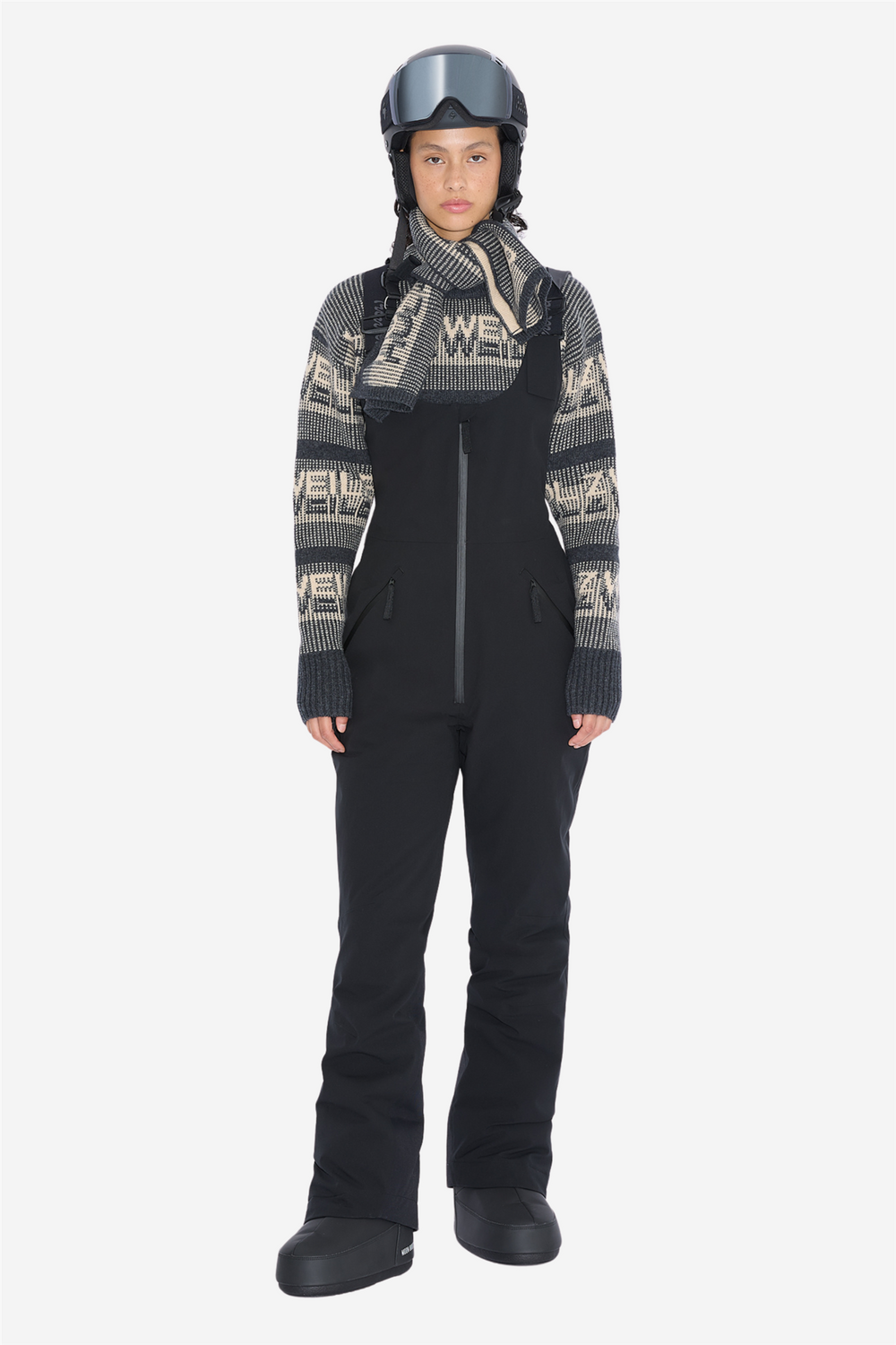 Holzweiler Skitøy W Tryvann Bib Trousers Dark Grey