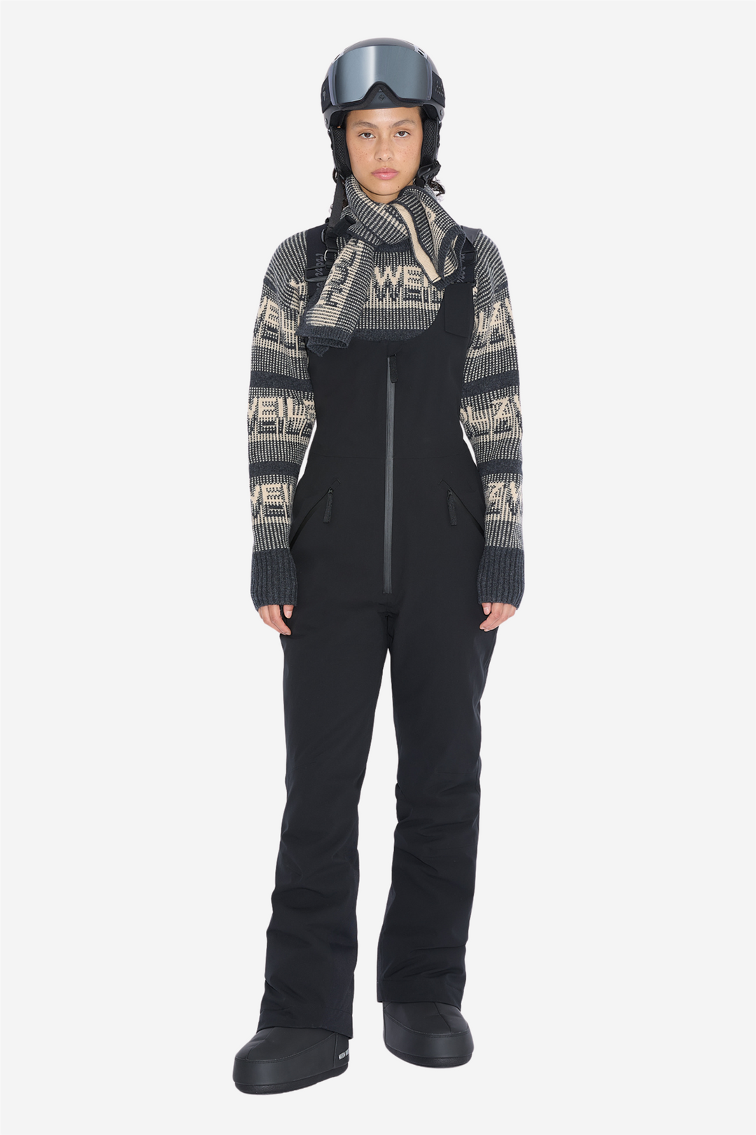 Holzweiler Skitøy W Tryvann Bib Trousers Dark Grey