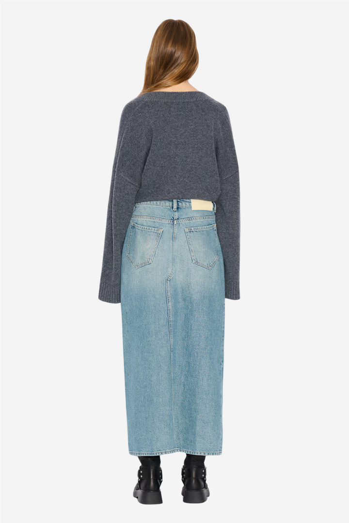 Holzweiler Skjørt Denim Long Skirt Lt. Blue