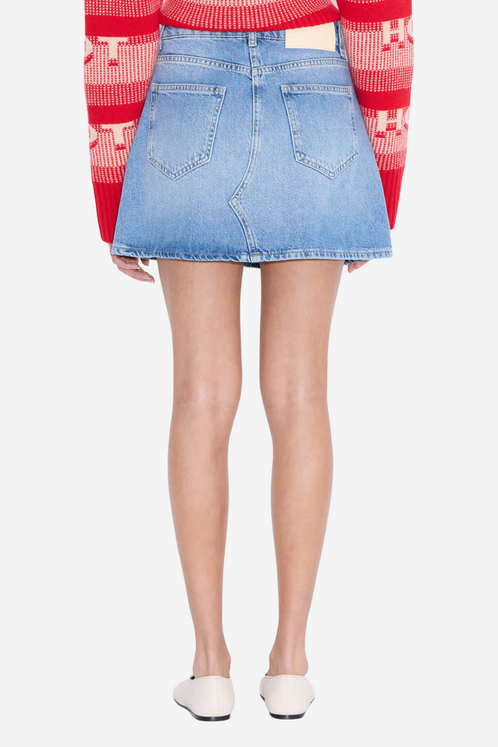 Holzweiler Skjørt Denim Mini Skirt Lt. Blue
