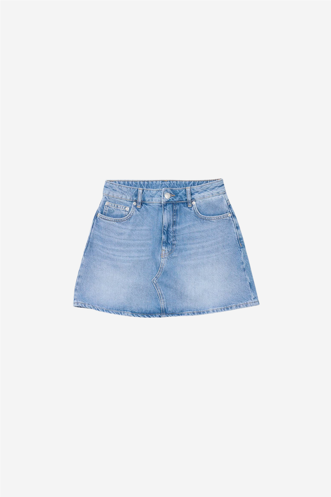 Holzweiler Skjørt Denim Mini Skirt Lt. Blue