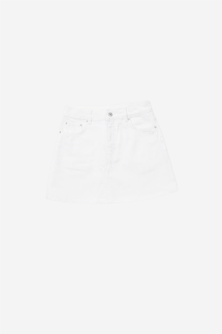 Holzweiler Skjørt Denim Mini Skirt White