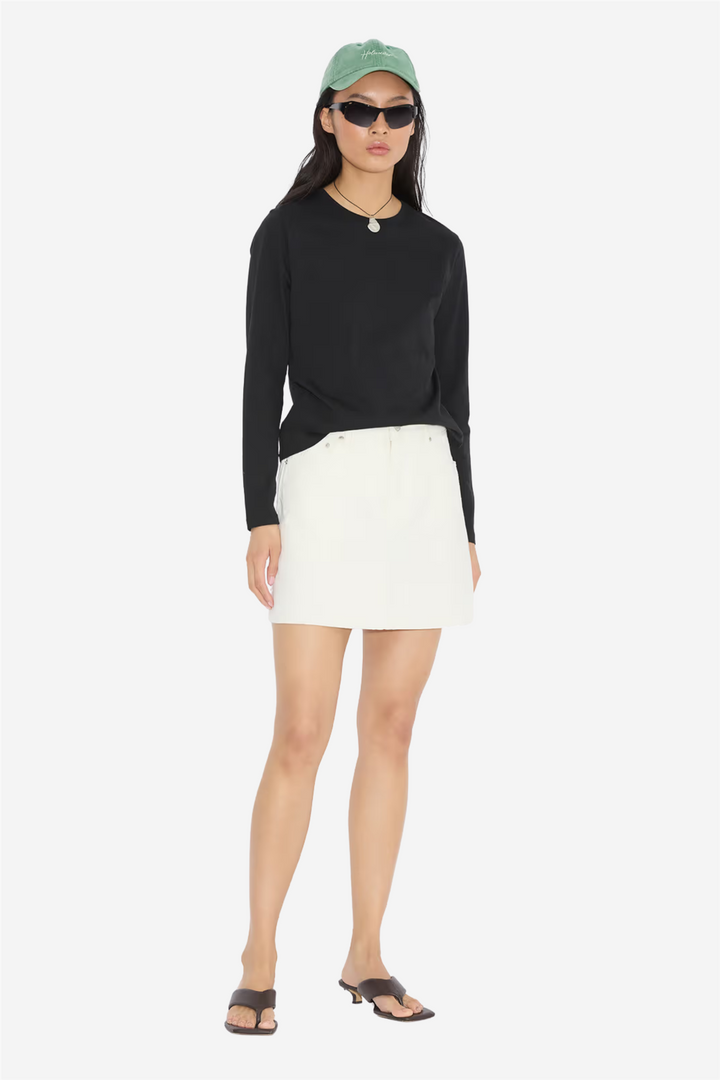 Holzweiler Skjørt Denim Mini Skirt White