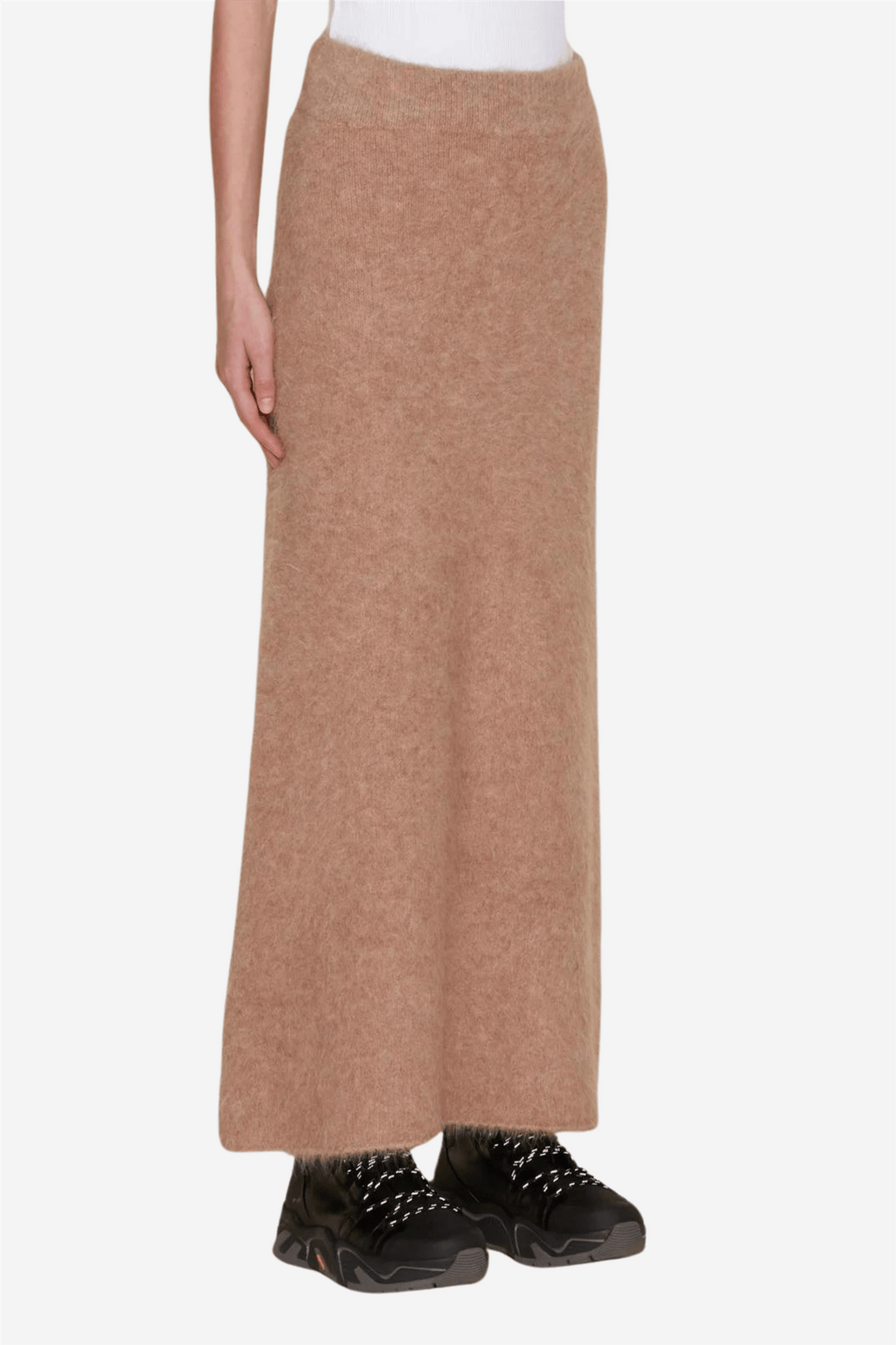 Holzweiler Skjørt Fure Fluffy Knit Skirt Beige