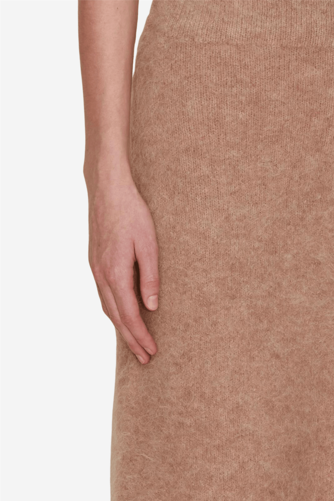 Holzweiler Skjørt Fure Fluffy Knit Skirt Beige