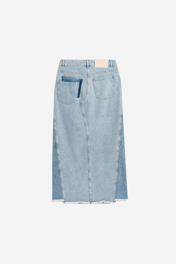 Holzweiler Skjørt Louisa Long Denim Skirt Lt. Blue Mix