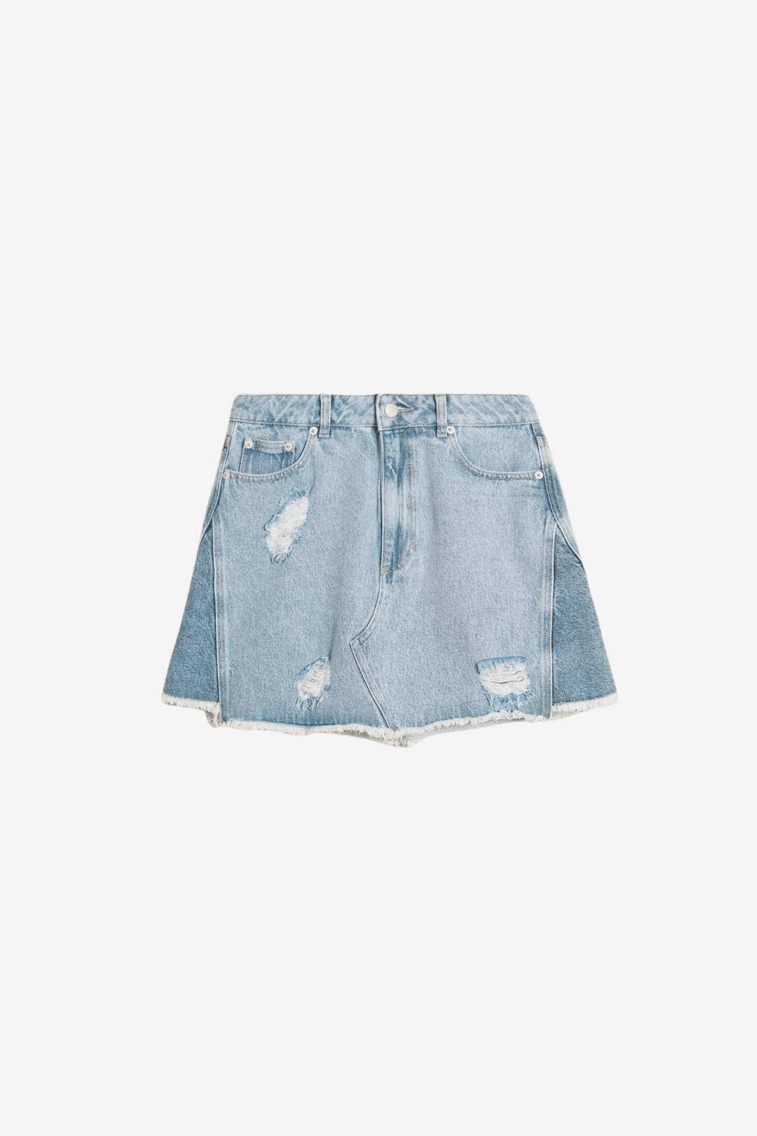 Holzweiler Skjørt Louisa Short Denim Skirt Lt. Blue Mix