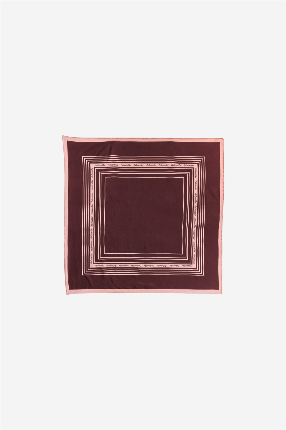 Holzweiler Tilbehør Fine Scarf Contrasting Burgundy