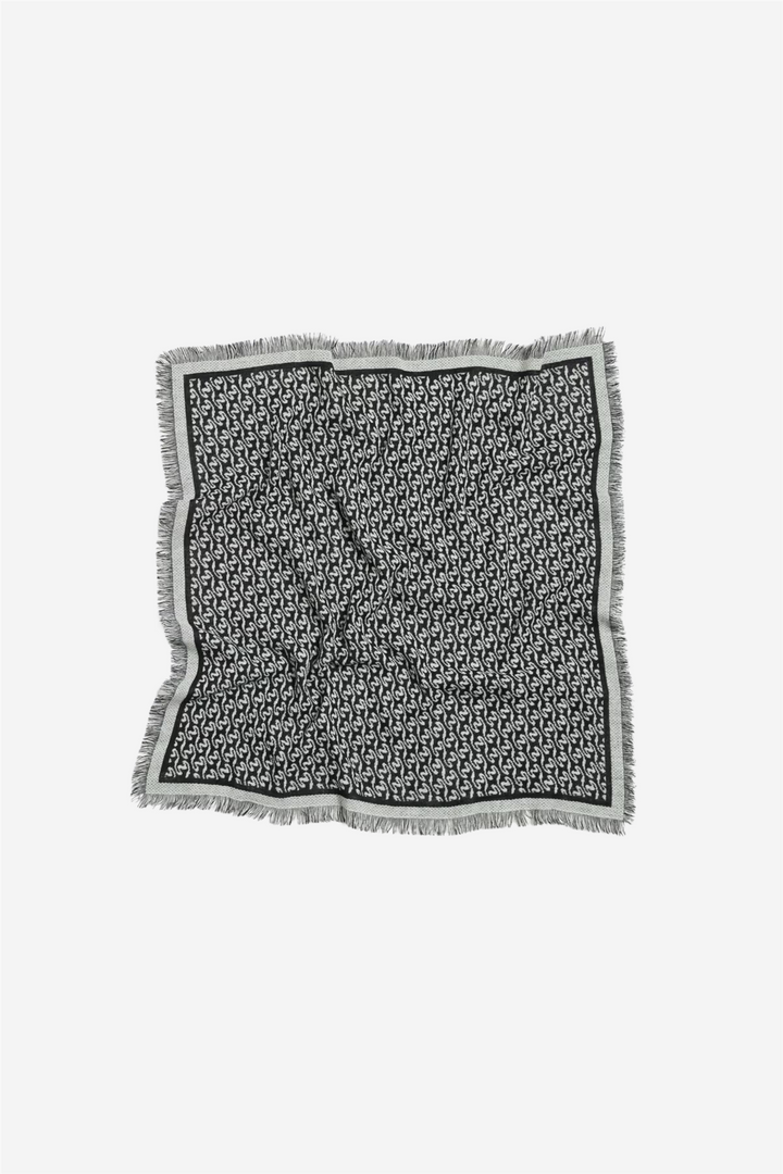 Holzweiler Tilbehør Fine Wool Scarf Monogram Ecru Mix