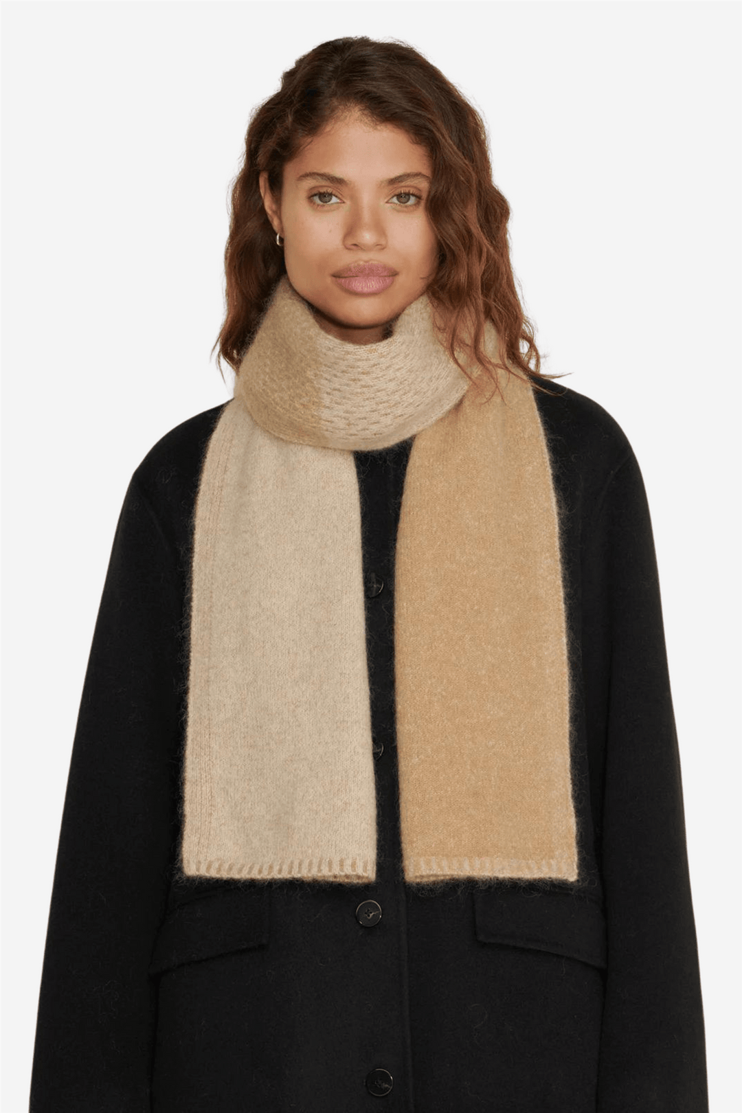 Holzweiler Tilbehør Tine Knit Scarf Sand Mix