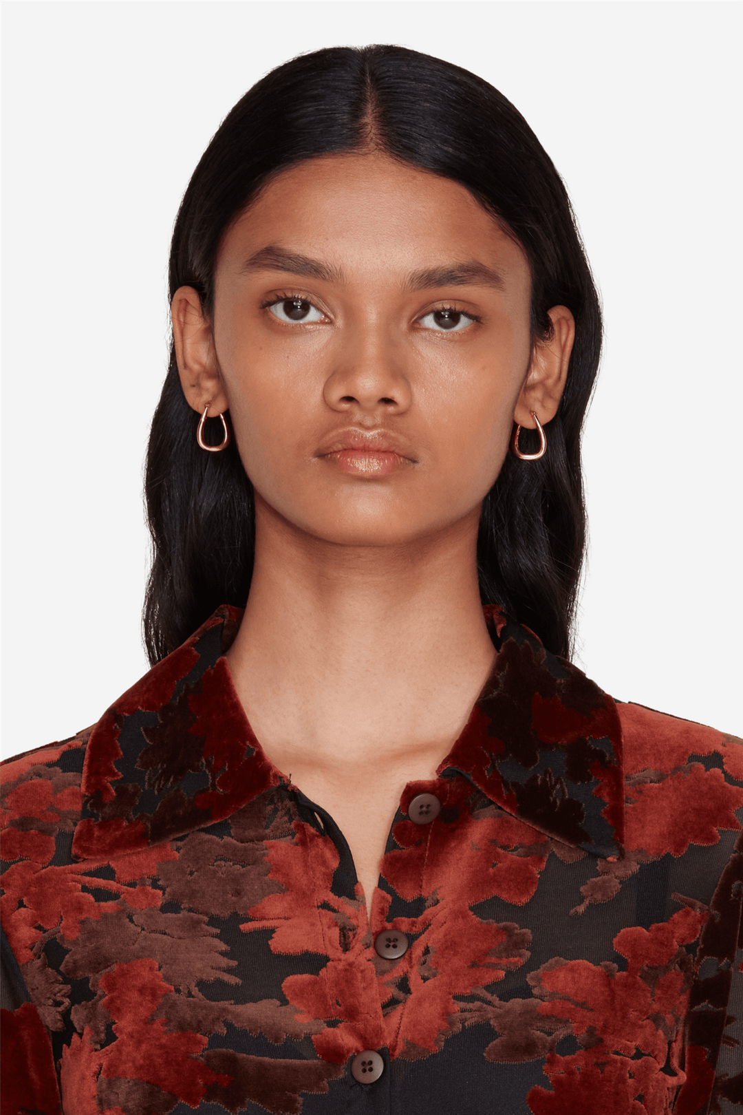 Holzweiler Topper & t-skjorter Cissi Devore Shirt Brown Mix