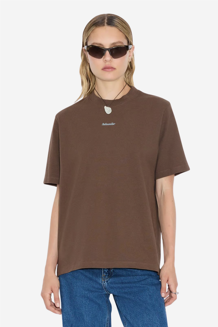 Holzweiler Topper & t-skjorter Kjerag National Tee Brown