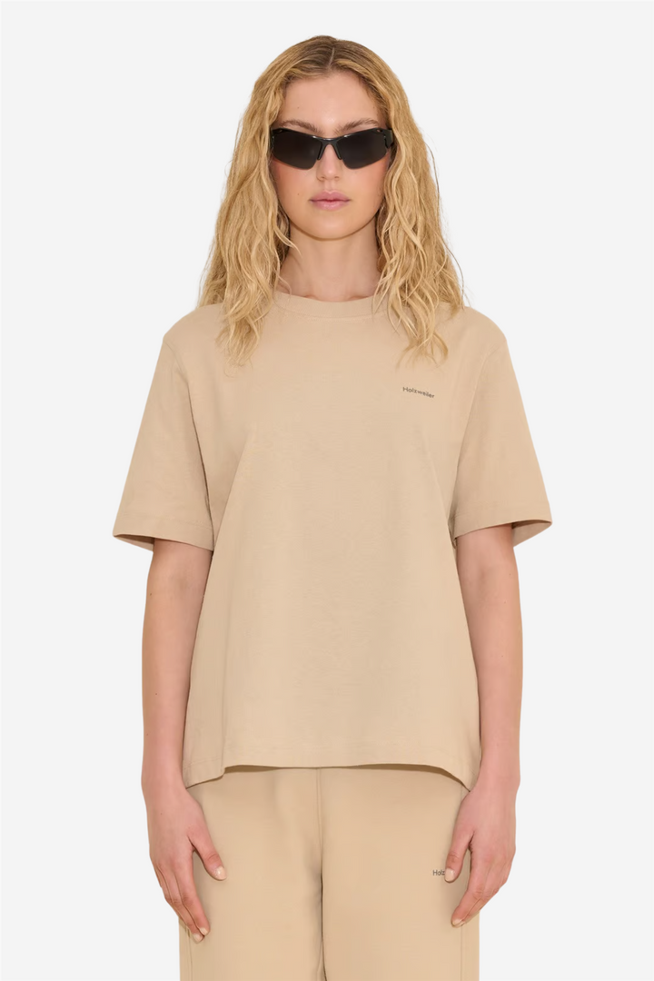 Holzweiler Topper & t-skjorter W. Relaxed Tee Sand
