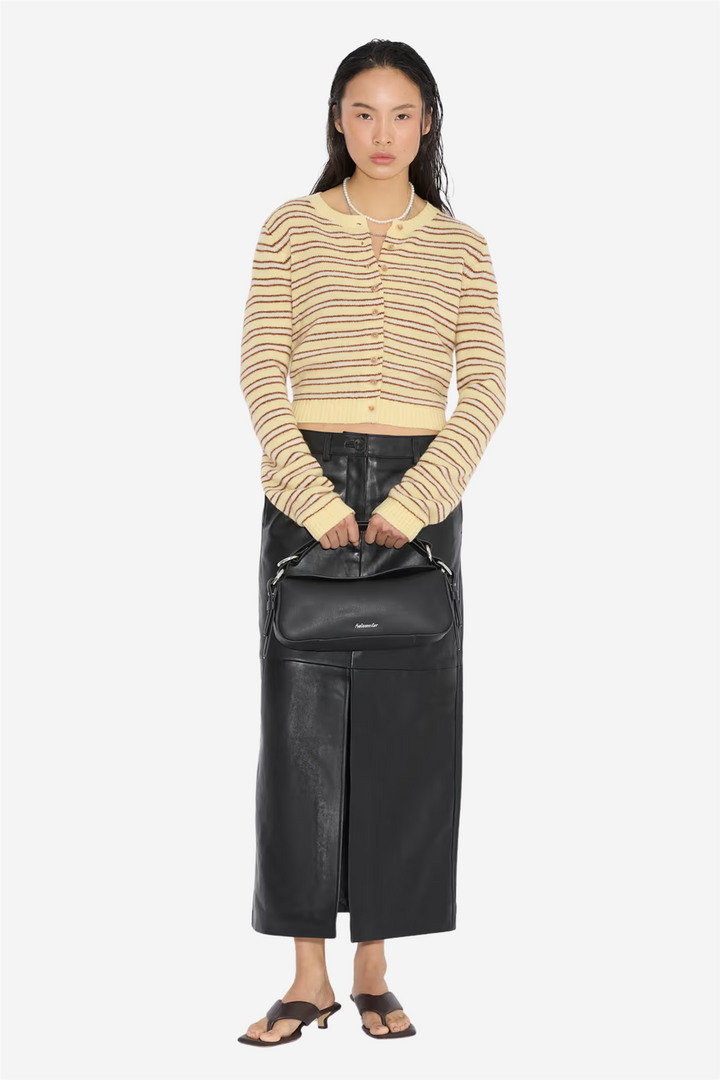 Holzweiler Vesker Bud Leather Bag Slim Black