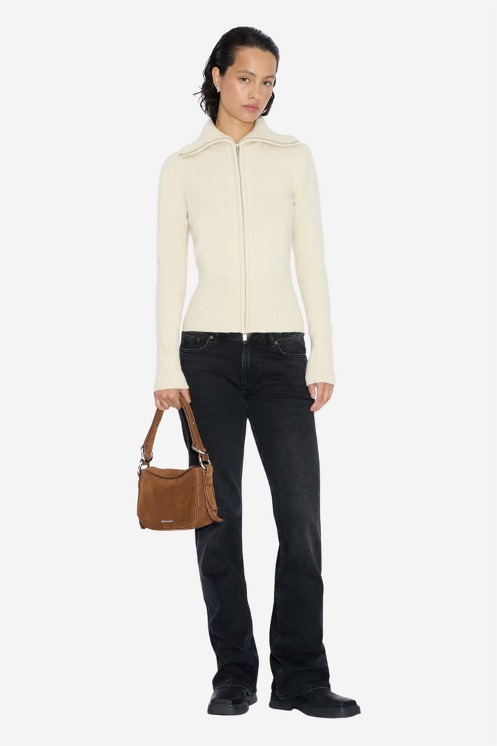 Holzweiler Vesker Bud Suede Bag Midi Camel