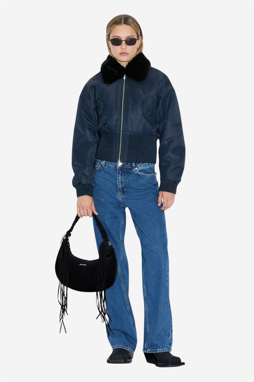 Holzweiler Vesker Cocoon Corduroy Small Bag Black