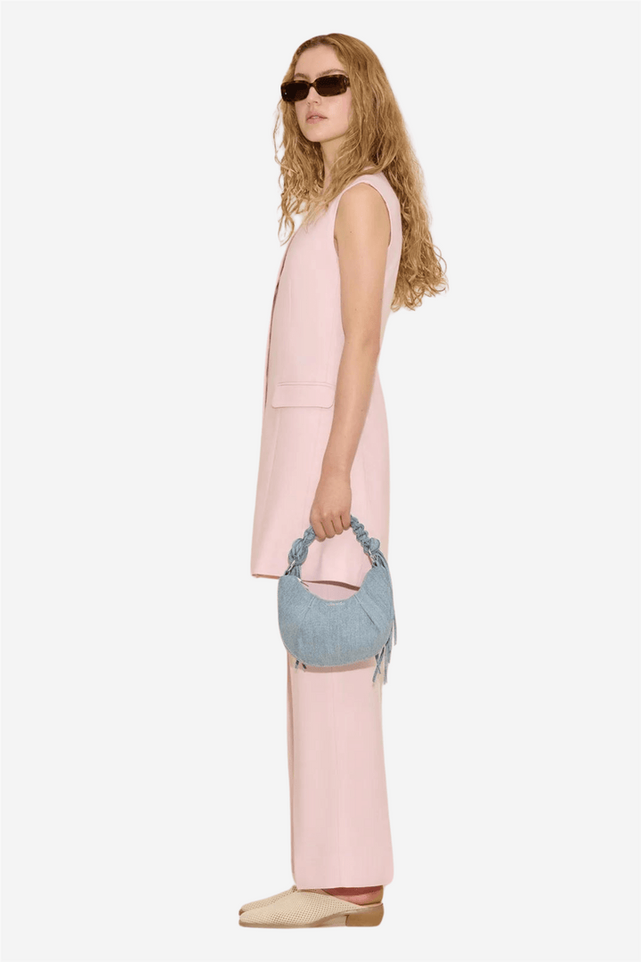 Holzweiler Vesker Cocoon Denim Micro Bag Lt. Blue Mix
