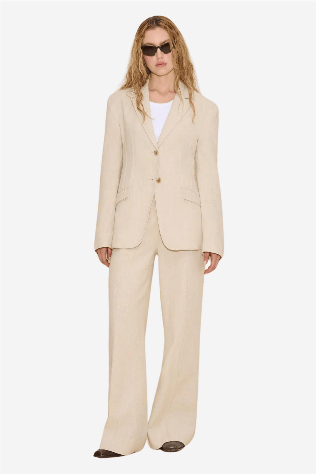 Holzweiler Yttertøy Cygnet Linen Blazer Ecru