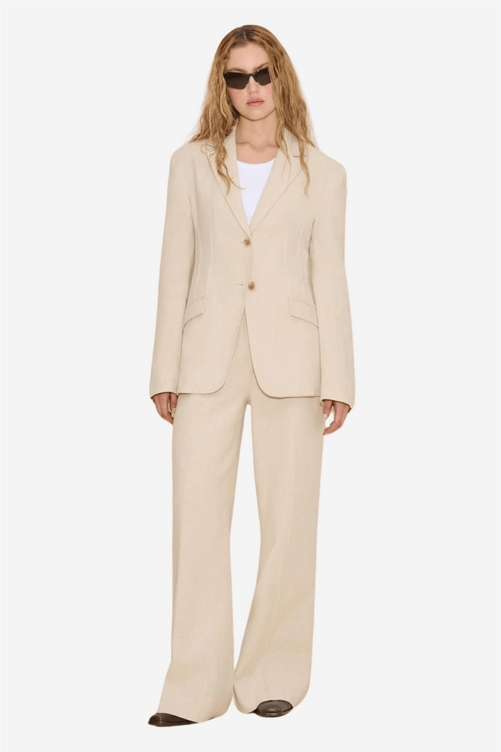 Holzweiler Yttertøy Cygnet Linen Blazer Ecru