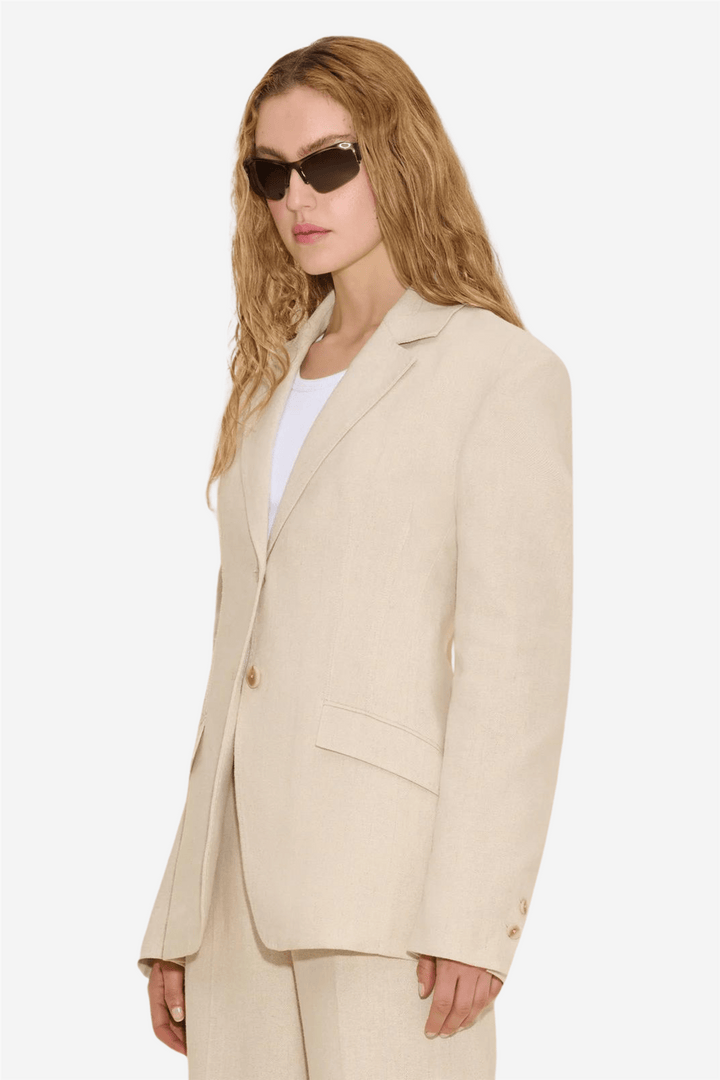 Holzweiler Yttertøy Cygnet Linen Blazer Ecru