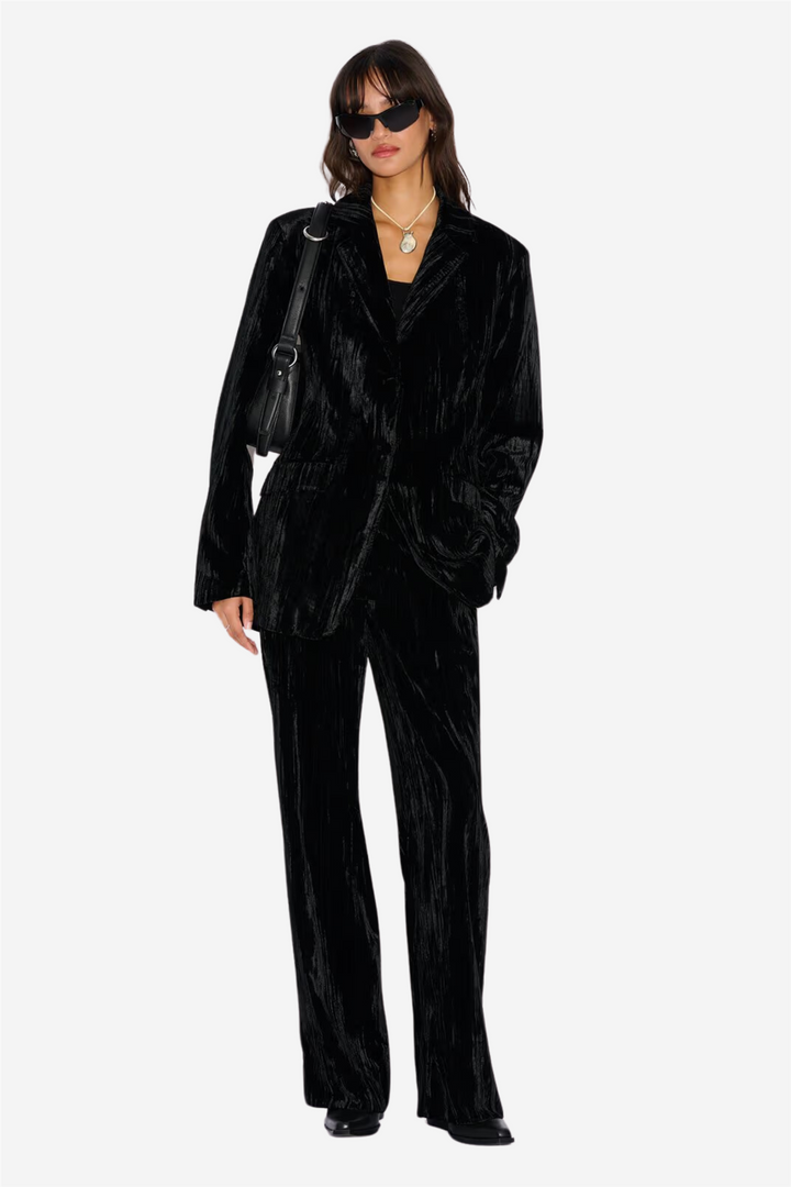 Holzweiler Yttertøy Cygnet Velvet Blazer Black