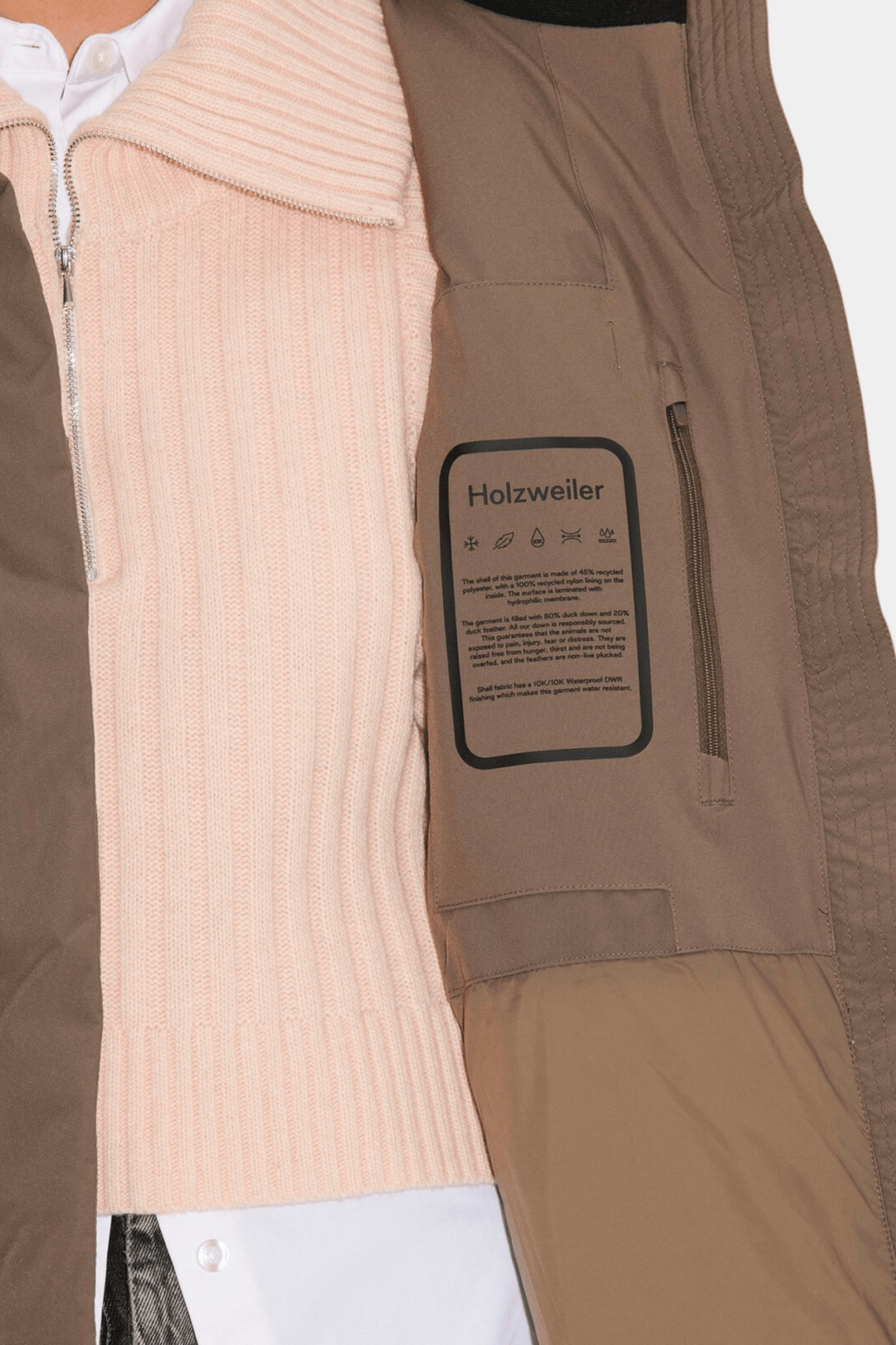 Holzweiler Yttertøy Glittertind Down Jacket Taupe
