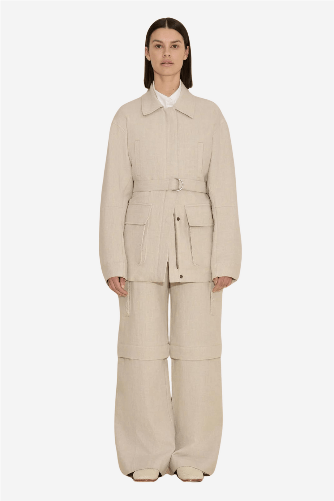 Holzweiler Yttertøy Gorti Linen Jacket Sand