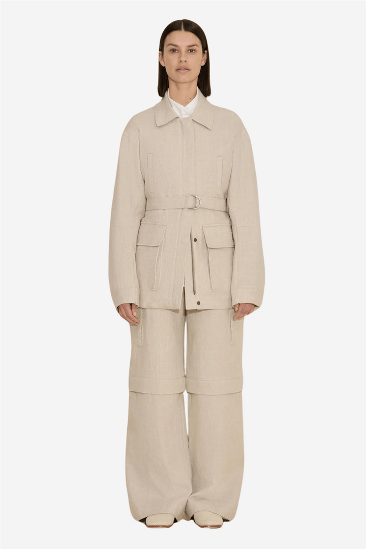 Holzweiler Yttertøy Gorti Linen Jacket Sand