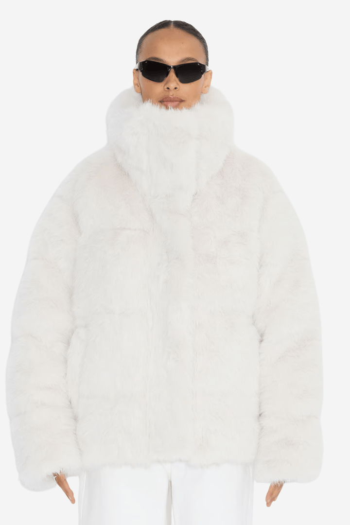 Holzweiler Yttertøy Steilia FauxFur Down Jacket Off White