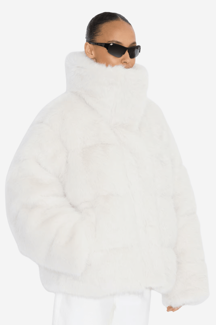 Holzweiler Yttertøy Steilia FauxFur Down Jacket Off White