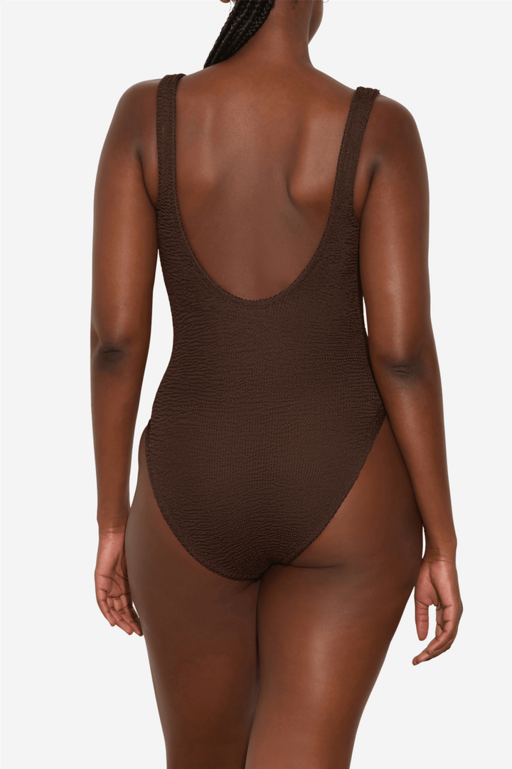 Hunza G Badetøy Celine Swim Metallic Chocolate
