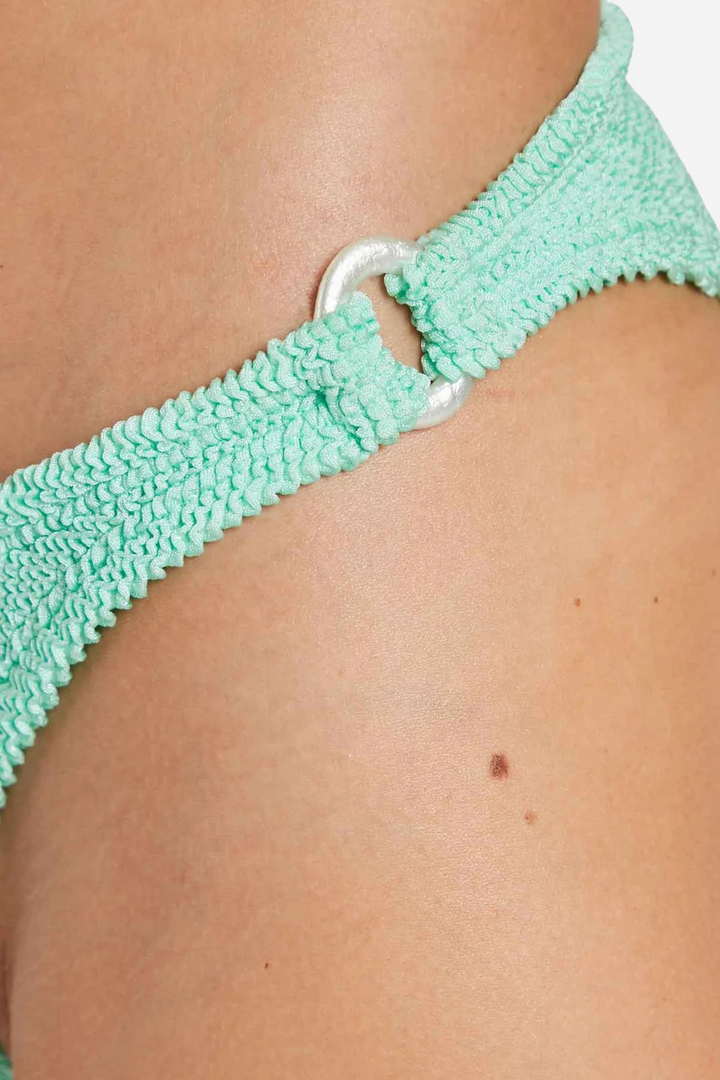 Hunza G Badetøy Misty Bikini Pearly Hoop Metallic Mint