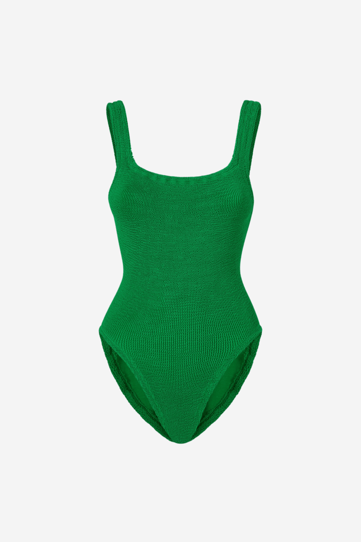 Hunza G Badetøy Square Neck Swim Emerald
