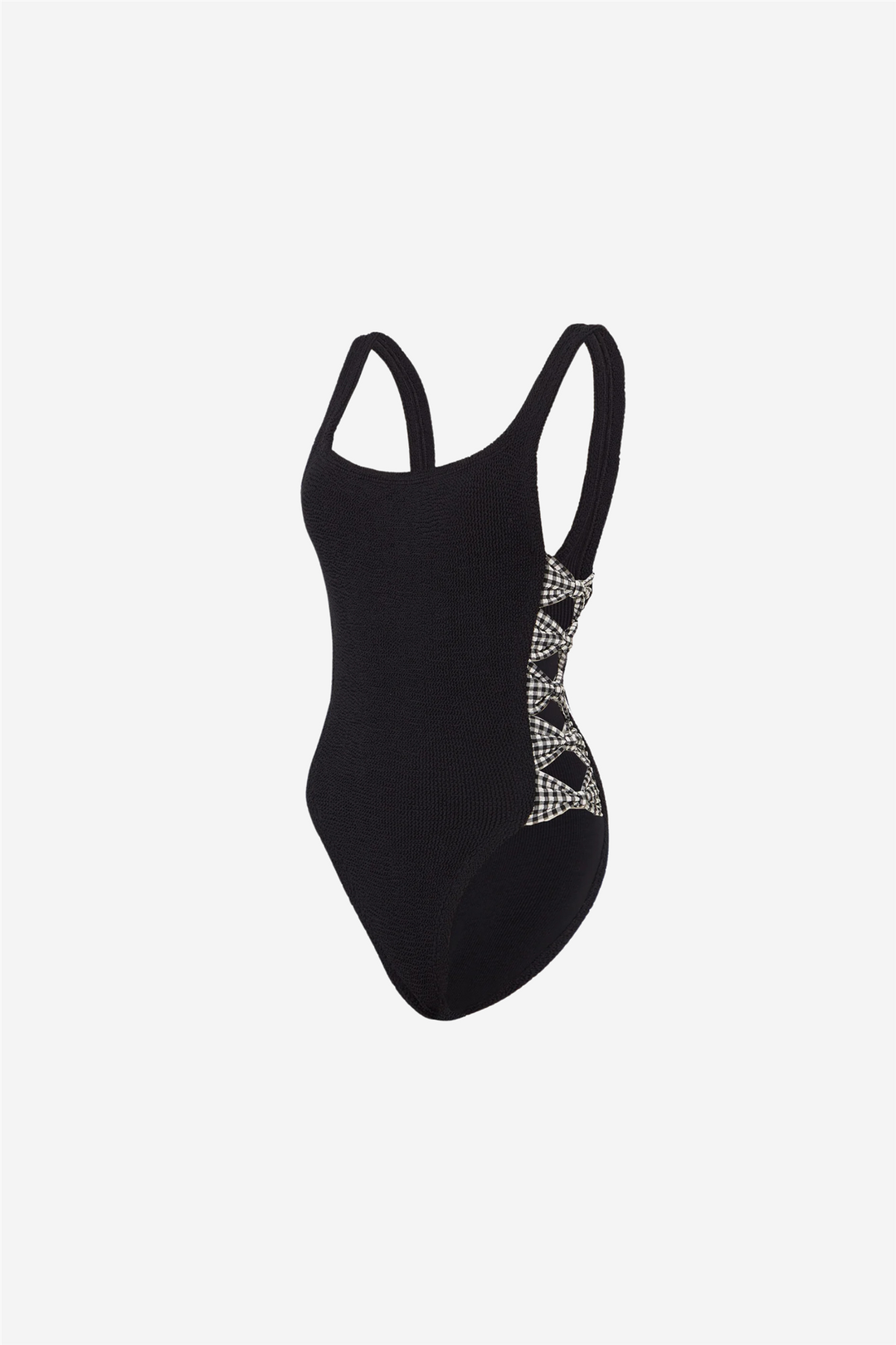 Hunza G Badetøy Tiffany Swim Black Gingham