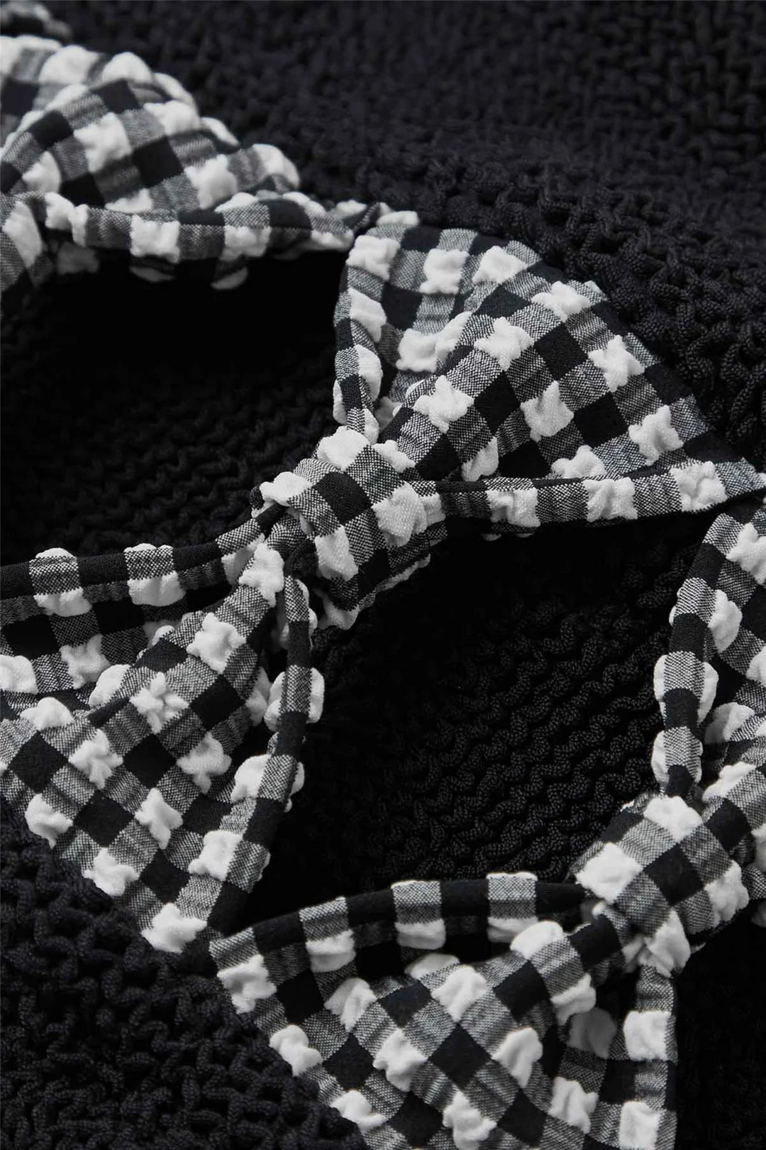 Hunza G Badetøy Tiffany Swim Black Gingham